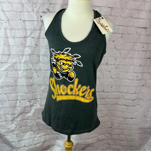 NWT wichita state shockers pressbox racerback tank top sz medium collegiate - Picture 1 of 8